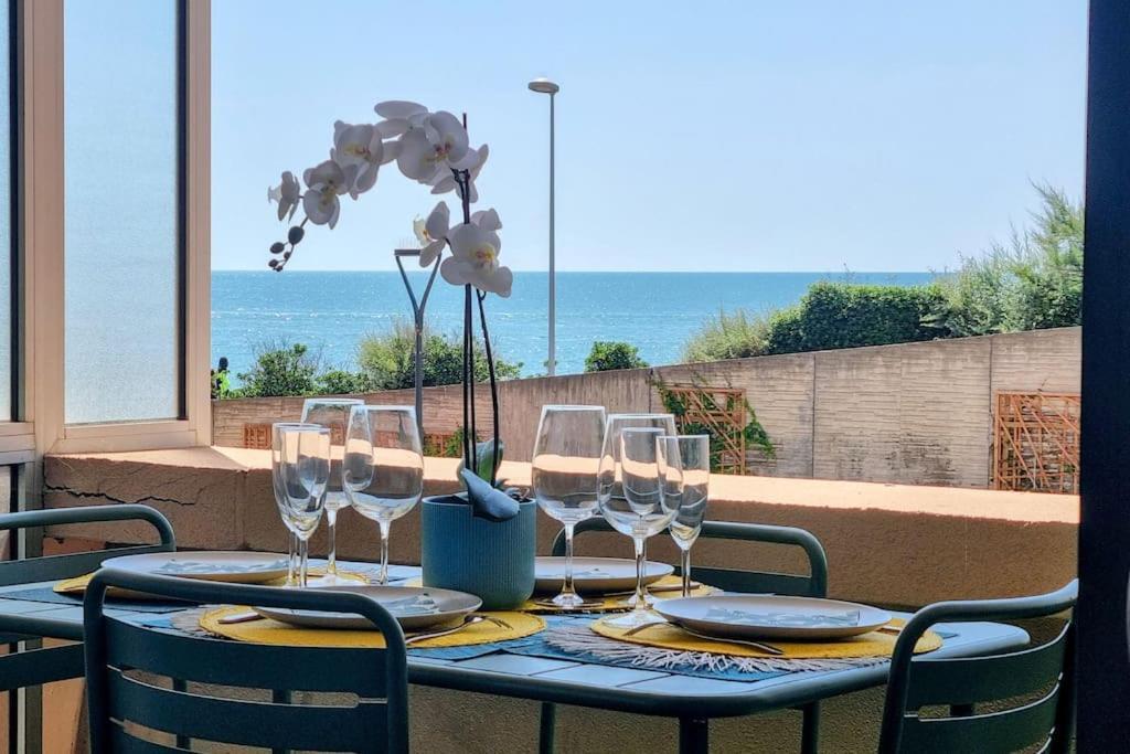 Le Marty 7 Vue Mer Centre Terrasse Garage Piscine Climatisation Sete Exterior photo